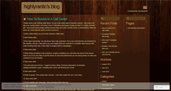Desktop Screenshot of highlyrantic.wordpress.com