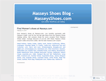Tablet Screenshot of masseysshoes.wordpress.com