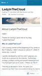 Mobile Screenshot of ladyinthecloud.wordpress.com