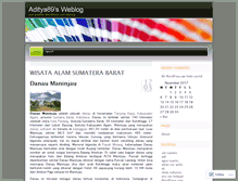 Tablet Screenshot of aditya89.wordpress.com