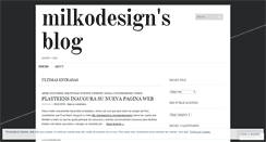 Desktop Screenshot of milkodesign.wordpress.com