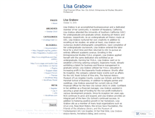 Tablet Screenshot of lisagrabow.wordpress.com