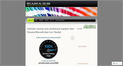 Desktop Screenshot of belajaralislam.wordpress.com