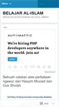 Mobile Screenshot of belajaralislam.wordpress.com