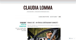 Desktop Screenshot of claudialomma.wordpress.com
