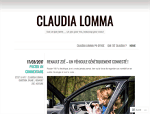 Tablet Screenshot of claudialomma.wordpress.com
