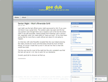 Tablet Screenshot of geedub.wordpress.com