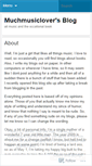 Mobile Screenshot of muchmusiclover.wordpress.com