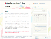 Tablet Screenshot of muchmusiclover.wordpress.com