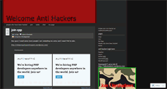 Desktop Screenshot of antihackersofcp.wordpress.com