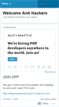 Mobile Screenshot of antihackersofcp.wordpress.com