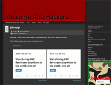 Tablet Screenshot of antihackersofcp.wordpress.com