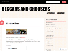 Tablet Screenshot of beggarsandchoosers.wordpress.com