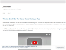 Tablet Screenshot of jacquesbu.wordpress.com