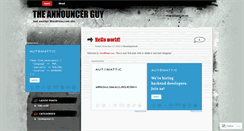 Desktop Screenshot of announcerguy.wordpress.com
