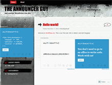 Tablet Screenshot of announcerguy.wordpress.com