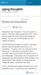 Mobile Screenshot of agingthoughts.wordpress.com