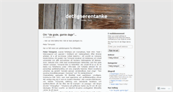 Desktop Screenshot of detlignerentanke.wordpress.com