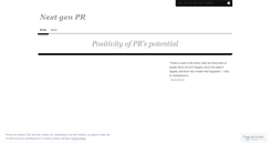 Desktop Screenshot of futurepr.wordpress.com