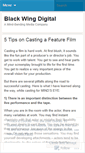 Mobile Screenshot of blackwingdigital.wordpress.com
