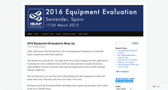 Desktop Screenshot of 2016equipmentevaluation.wordpress.com