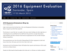 Tablet Screenshot of 2016equipmentevaluation.wordpress.com
