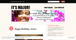 Desktop Screenshot of itsmajor.wordpress.com