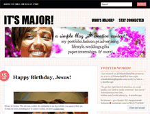 Tablet Screenshot of itsmajor.wordpress.com