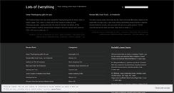 Desktop Screenshot of lotsofeverything.wordpress.com