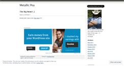 Desktop Screenshot of metallicpea.wordpress.com