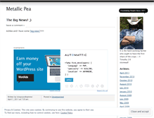 Tablet Screenshot of metallicpea.wordpress.com