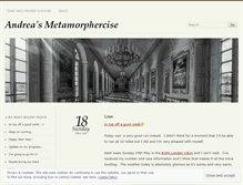 Tablet Screenshot of metamorphercise.wordpress.com