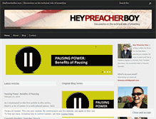 Tablet Screenshot of heypreacherboy.wordpress.com