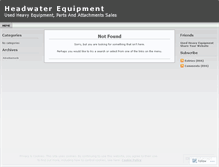 Tablet Screenshot of hwequipment.wordpress.com