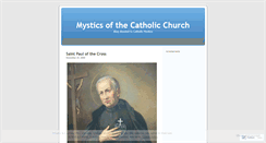 Desktop Screenshot of mysticsofthecatholicchurch.wordpress.com