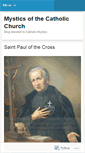 Mobile Screenshot of mysticsofthecatholicchurch.wordpress.com