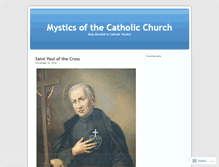 Tablet Screenshot of mysticsofthecatholicchurch.wordpress.com