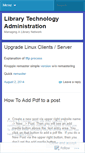 Mobile Screenshot of libraryadminrc.wordpress.com