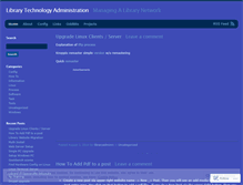 Tablet Screenshot of libraryadminrc.wordpress.com