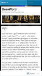 Mobile Screenshot of deesword.wordpress.com