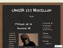 Tablet Screenshot of cahier2brouillon.wordpress.com