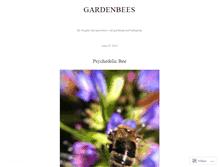 Tablet Screenshot of gardenbees.wordpress.com