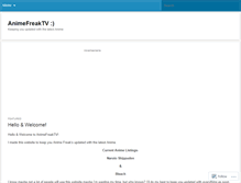 Tablet Screenshot of animefreaktv.wordpress.com