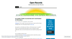 Desktop Screenshot of openrecords.wordpress.com