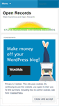 Mobile Screenshot of openrecords.wordpress.com