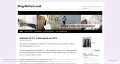 Desktop Screenshot of mulherinvest.wordpress.com