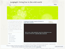 Tablet Screenshot of junglegirl.wordpress.com