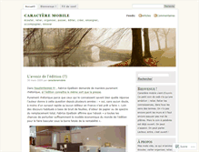 Tablet Screenshot of caracteremobile.wordpress.com