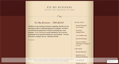 Desktop Screenshot of fixmybusiness.wordpress.com