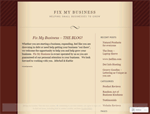 Tablet Screenshot of fixmybusiness.wordpress.com